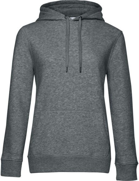 Damen Kapuzenpullover KING Hooded - Heather mittelgrau XL