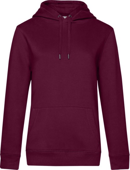 Damen Kapuzenpullover KING Hooded - Dunkle Kirsche M