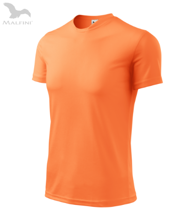 Herren-Sport-T-Shirt FANTASY - Neonmandarine XL