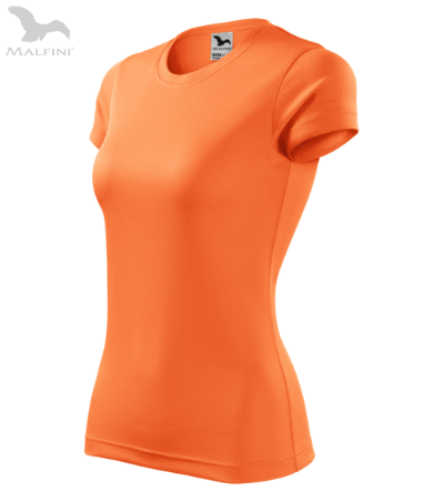 Dámské sportovní tričko FANTASY - Neon mandarine XL
