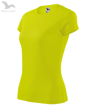 Damen-Sport-T-Shirt FANTASY - Neongelb S