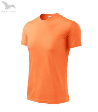Dětské sportovní tričko FANTASY - Neon mandarine 146 cm/10 let
