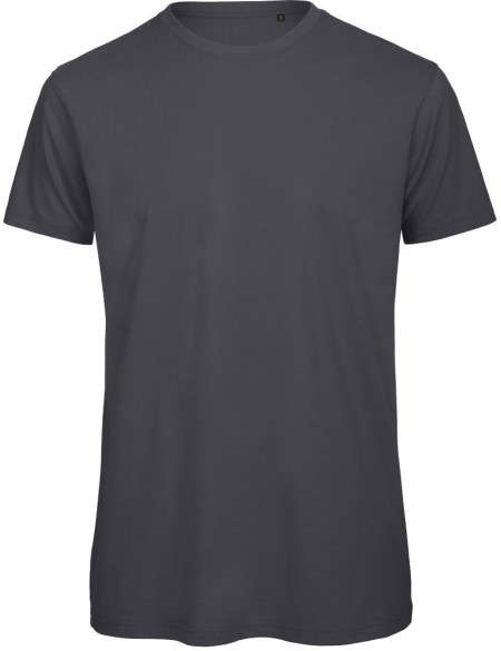 Herren T-Shirt B+C Inspire T aus Bio-Baumwolle - Dunkelgrau L