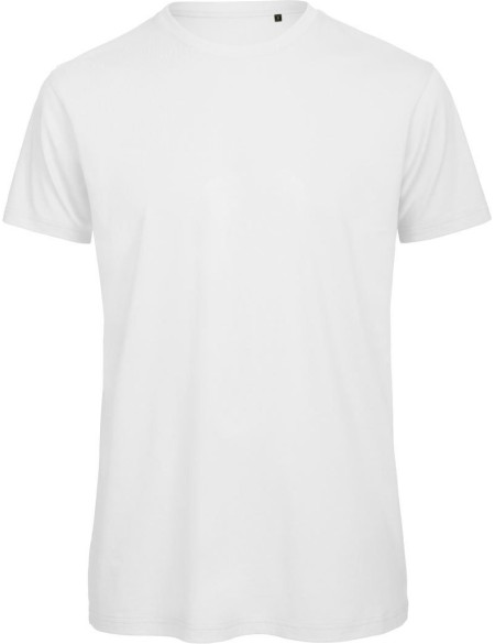Herren-T-Shirt B+C Inspire T aus Bio-Baumwolle – Weiß 3XL