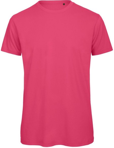 Herren-T-Shirt B+C Inspire T aus Bio-Baumwolle – Fuchsia S