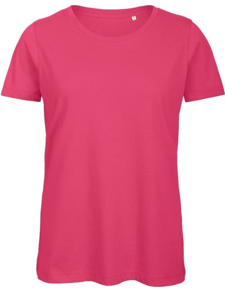 Damen T-Shirt B+C Inspire T aus Bio-Baumwolle - Fuchsia S