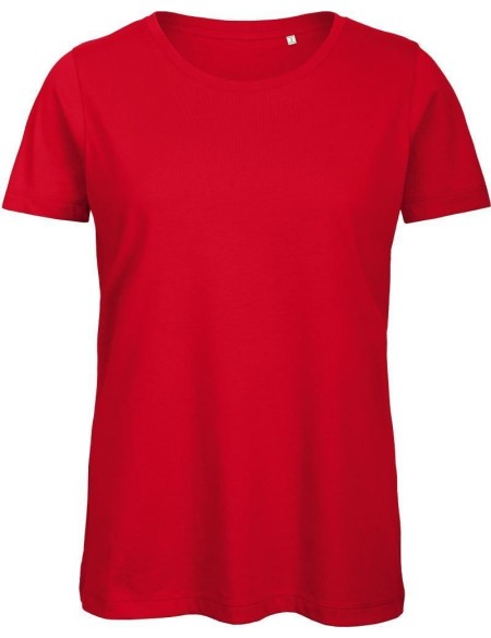 Damen T-Shirt B+C Inspire T aus Bio-Baumwolle - Rot M