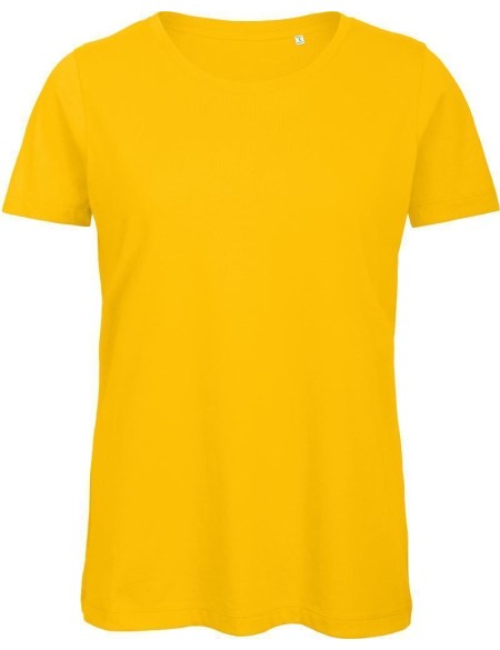 Dámské tričko B+C Inspire T z bio bavlny - Žlutá M