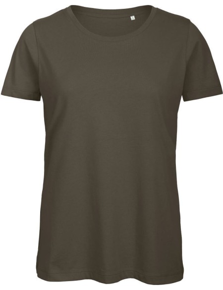 Damen T-Shirt B+C Inspire T aus Bio-Baumwolle - Khaki XXL