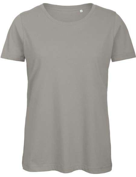 Damen T-Shirt B+C Inspire T aus Bio-Baumwolle - Hellgrau XXL