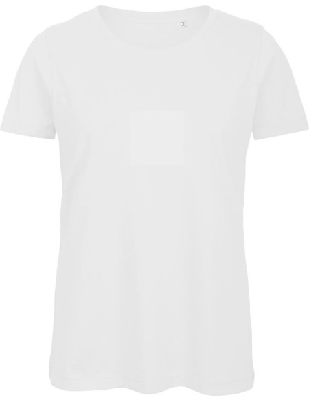 Damen T-Shirt B+C Inspire T aus Bio-Baumwolle - Weiß S