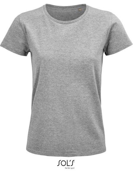 Damen T-Shirt Pioneer - Grau meliert L