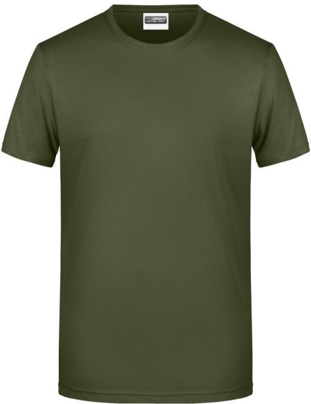 Pánské tričko z bio bavlny James+Nicholson 8008 - Olive XL