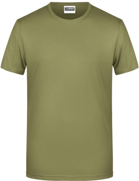James+Nicholson 8008 Herren-T-Shirt aus Bio-Baumwolle – Khaki S