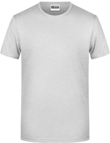 James+Nicholson 8008 Herren-T-Shirt aus Bio-Baumwolle – Ash 3XL