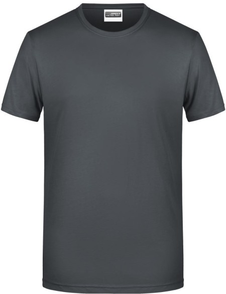 James+Nicholson 8008 Herren-T-Shirt aus Bio-Baumwolle – Graphit M