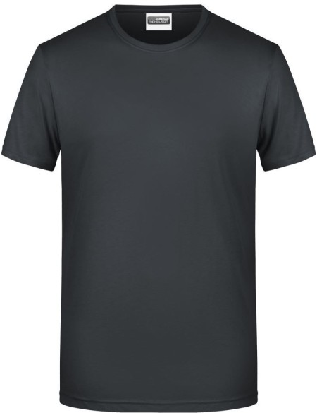 James+Nicholson 8008 Herren-T-Shirt aus Bio-Baumwolle – Schwarz XXL