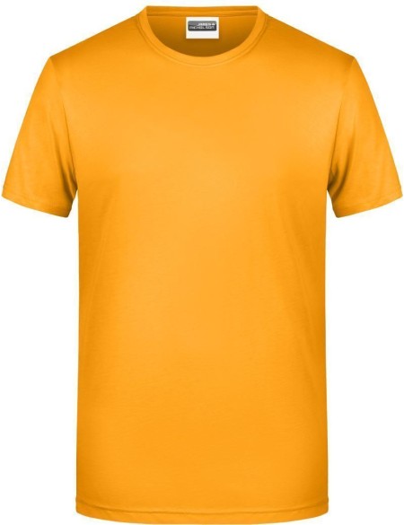 Pánské tričko z bio bavlny James+Nicholson 8008 - Gold yellow XL