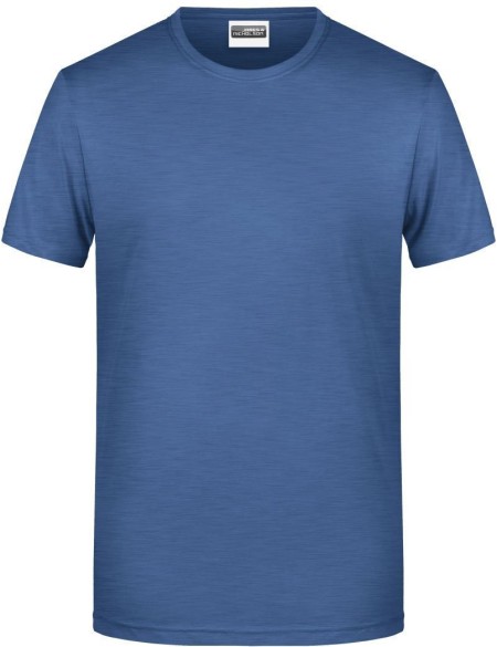Herren-T-Shirt aus Bio-Baumwolle James+Nicholson 8008 - Light Denim Melange M