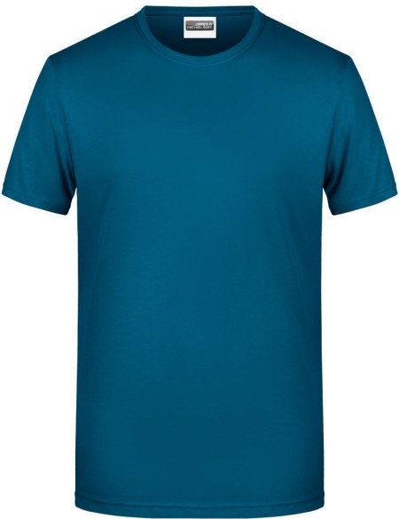 James+Nicholson 8008 Herren-T-Shirt aus Bio-Baumwolle – Petrol 3XL
