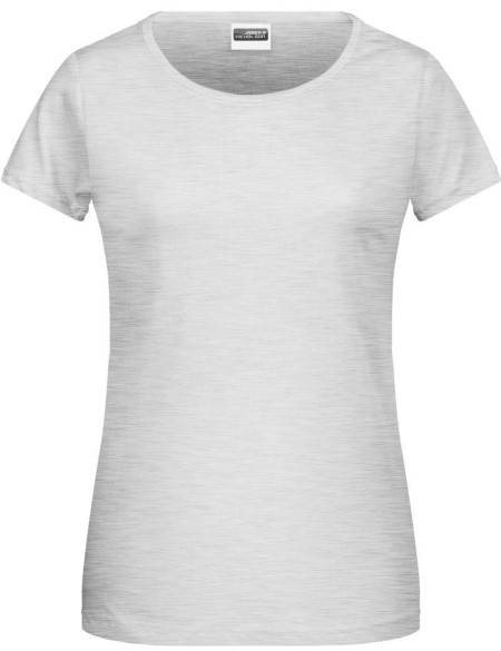 James+Nicholson 8007 Damen-T-Shirt aus Bio-Baumwolle – Ash XS