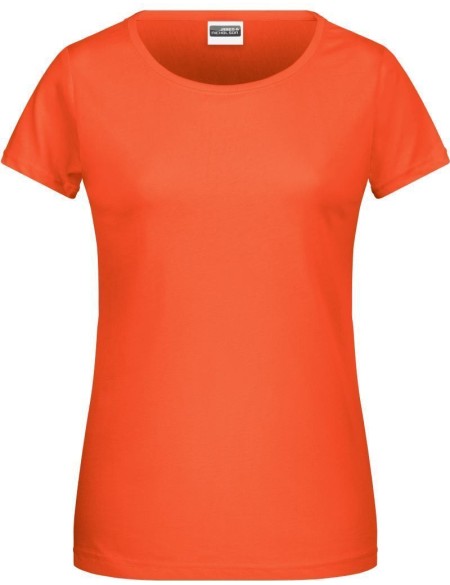 Damen-T-Shirt aus Bio-Baumwolle James+Nicholson 8007 - Koralle M