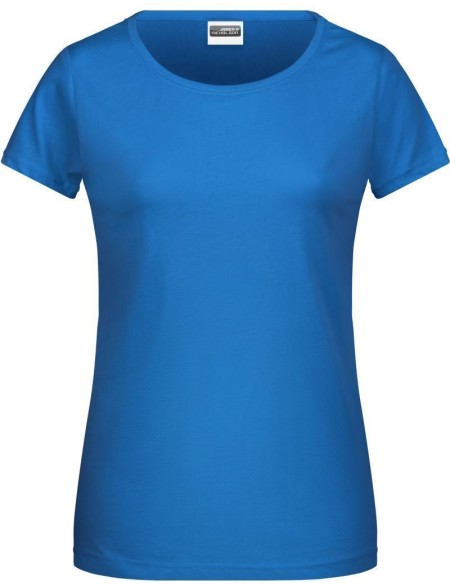 James+Nicholson 8007 Damen-T-Shirt aus Bio-Baumwolle – Cobalt L