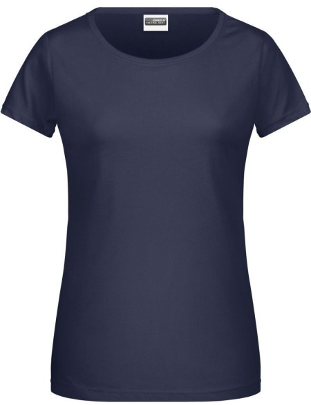 James+Nicholson 8007 Bio-Baumwoll-Damen-T-Shirt – Marineblau M