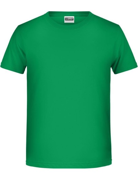 James+Nicholson T-Shirt aus Bio-Baumwolle für Jungen 8008B – Farngrün M