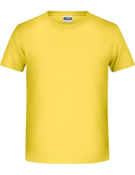 James+Nicholson T-Shirt aus Bio-Baumwolle für Jungen 8008B – Gelb L
