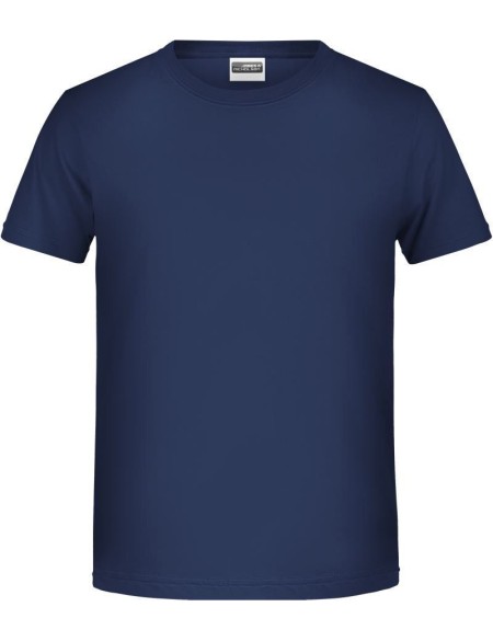 James+Nicholson Bio-Baumwoll-T-Shirt für Jungen 8008B – Marineblau M