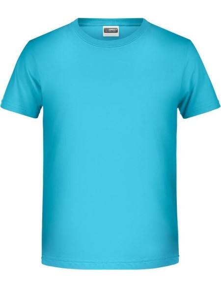 James+Nicholson T-Shirt aus Bio-Baumwolle für Jungen 8008B – Türkis XXL