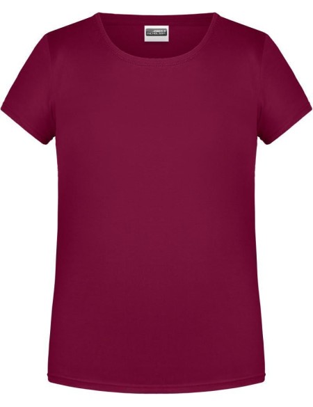 James+Nicholson Mädchen-T-Shirt aus Bio-Baumwolle 8007G - Vínová L