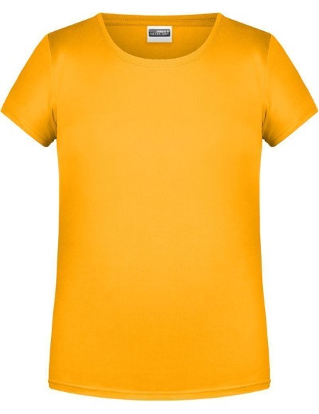 James+Nicholson Mädchen-T-Shirt aus Bio-Baumwolle 8007G – Goldgelb L