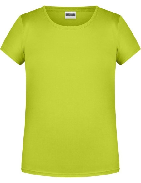 James+Nicholson Mädchen-T-Shirt aus Bio-Baumwolle 8007G – Säuregelb M