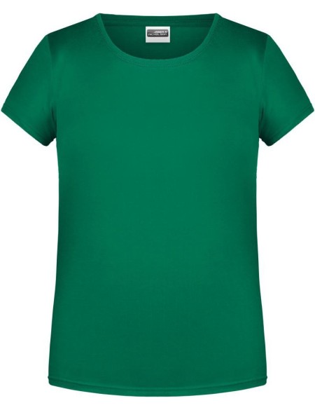 James+Nicholson Mädchen-T-Shirt aus Bio-Baumwolle 8007G – Irischgrün XS
