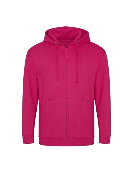 Herren-Kapuzenpullover mit Reißverschluss ZOODIE – Pink S