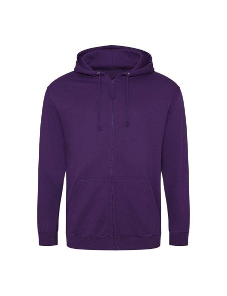 Pánská mikina na zip s kapucí ZOODIE - Purple XXL