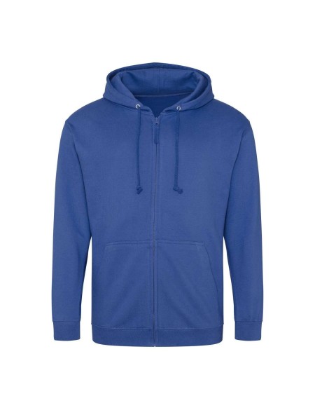 Pánská mikina na zip s kapucí ZOODIE - Royal blue XL