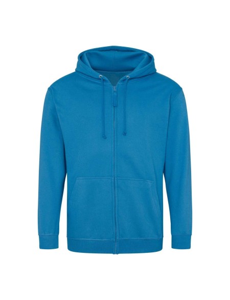 Pánská mikina na zip s kapucí ZOODIE - Sapphire Blue XL