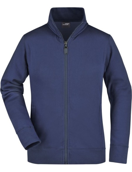 James+Nicholson JN52 Damen-Kapuzenpullover mit Reißverschluss – Marineblau XXL