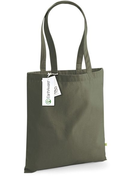 EarthAware Bio-Baumwolltasche – Olivgrün