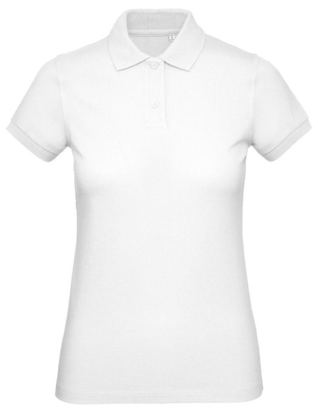 B+C Inspire Poloshirt für Damen – Weiß XL