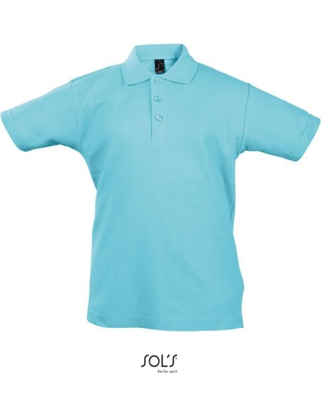 Kinderpoloshirt Summer Kids II - Atollblau 10 Jahre
