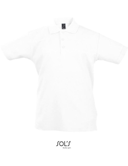 Kinderpoloshirt Summer Kids II - Weiß 12 Jahre