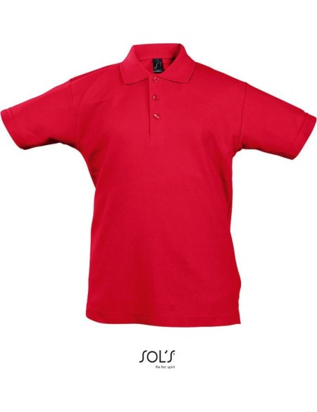 Kinderpoloshirt Summer Kids II - Rot 4 Jahre