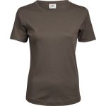 Dámské tričko - Teejays Interlock  - Chocolate M
