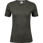 Damen T-Shirt - Teejays Interlock - Dunkelgrün S