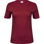 Damen-T-Shirt – Teejays Interlock – Tiefrot 3XL