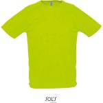 Herren-Sport-T-Shirt SPORTY - Neongrün XXS